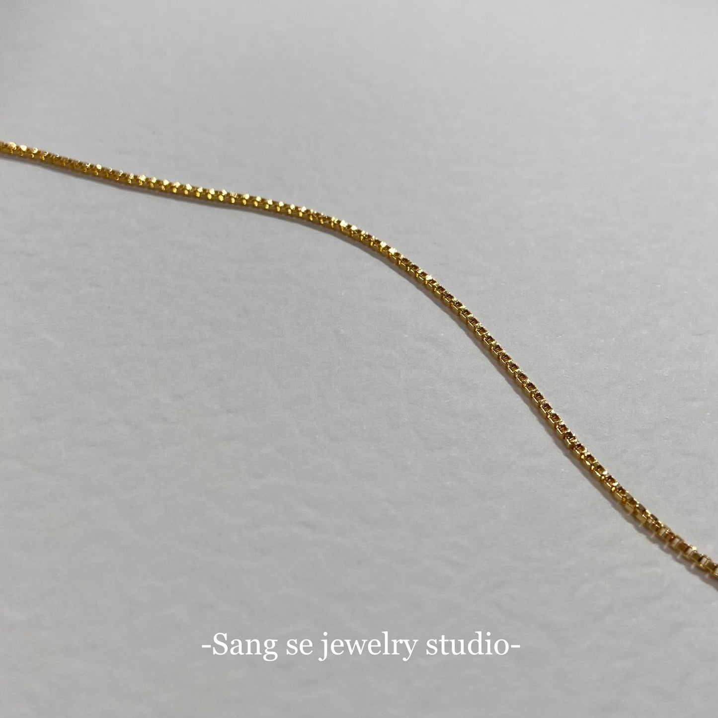 【小盒子手鍊 Box chain】松室貴金屬-24k黃金手鍊