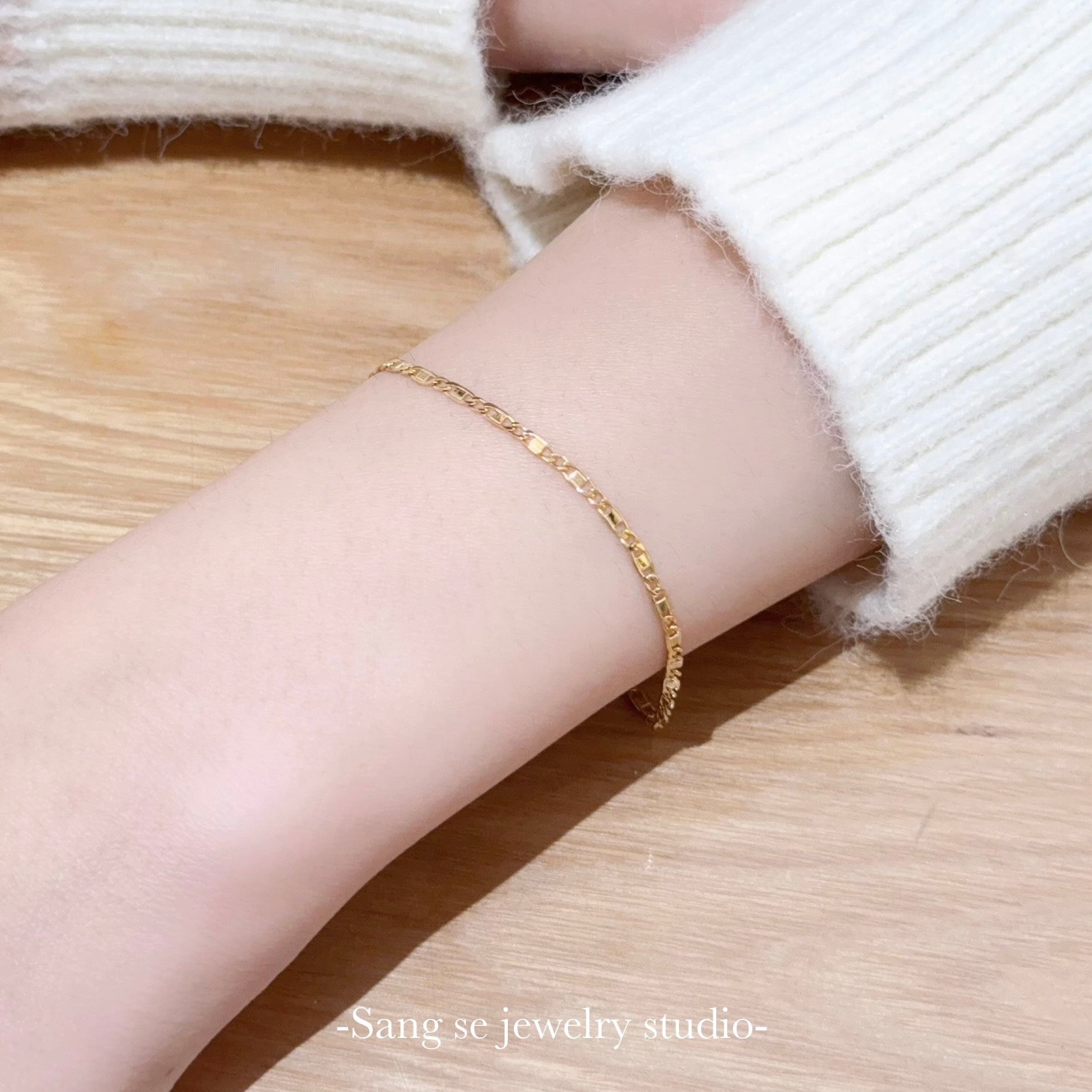 【𓊆復古小日字扁手鍊𓊇 ɢᴏᴏᴅ ᴅᴀʏs】松室貴金屬-珠寶設計工作室