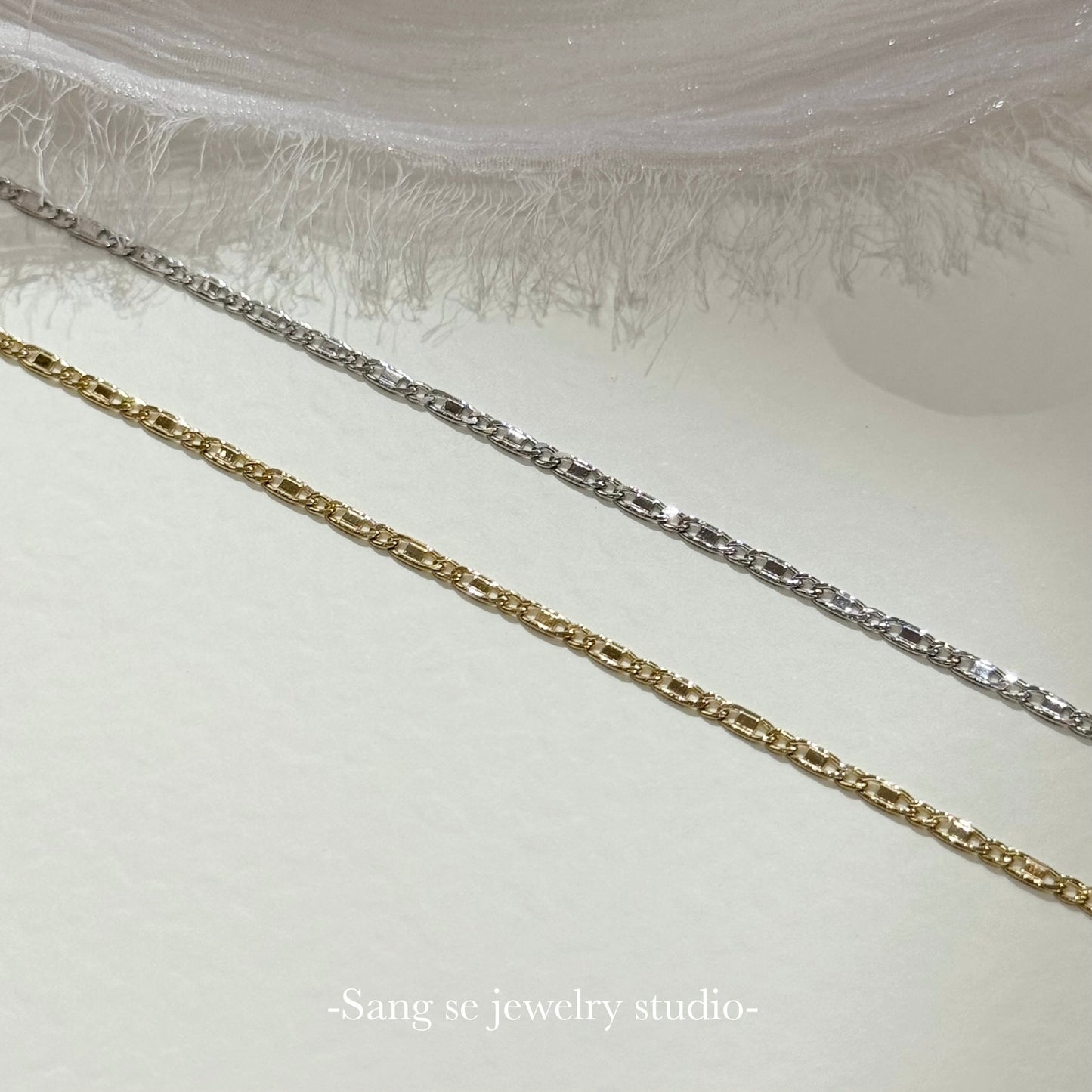 【𓊆復古小日字扁手鍊𓊇 ɢᴏᴏᴅ ᴅᴀʏs】松室貴金屬-珠寶設計工作室