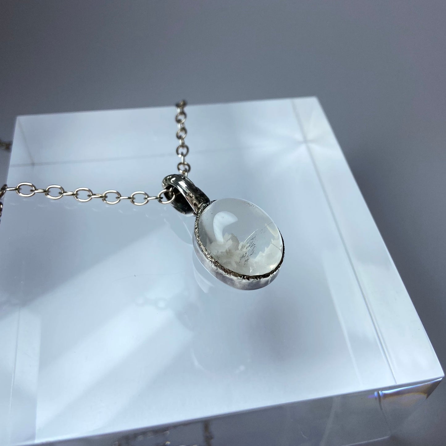 【雲朵白水晶墜飾】松室貴金屬-珠寶設計工作室