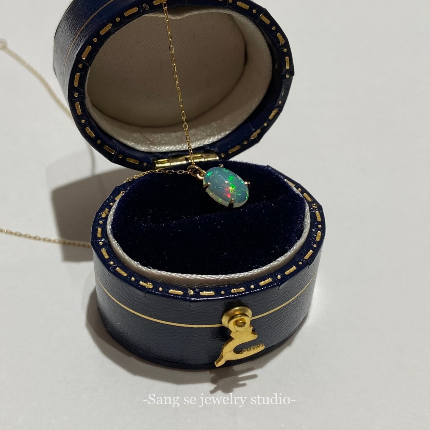 【𝒪𝓅𝒶𝓁 蛋白石墜鍊】松室貴金屬-珠寶設計工作室