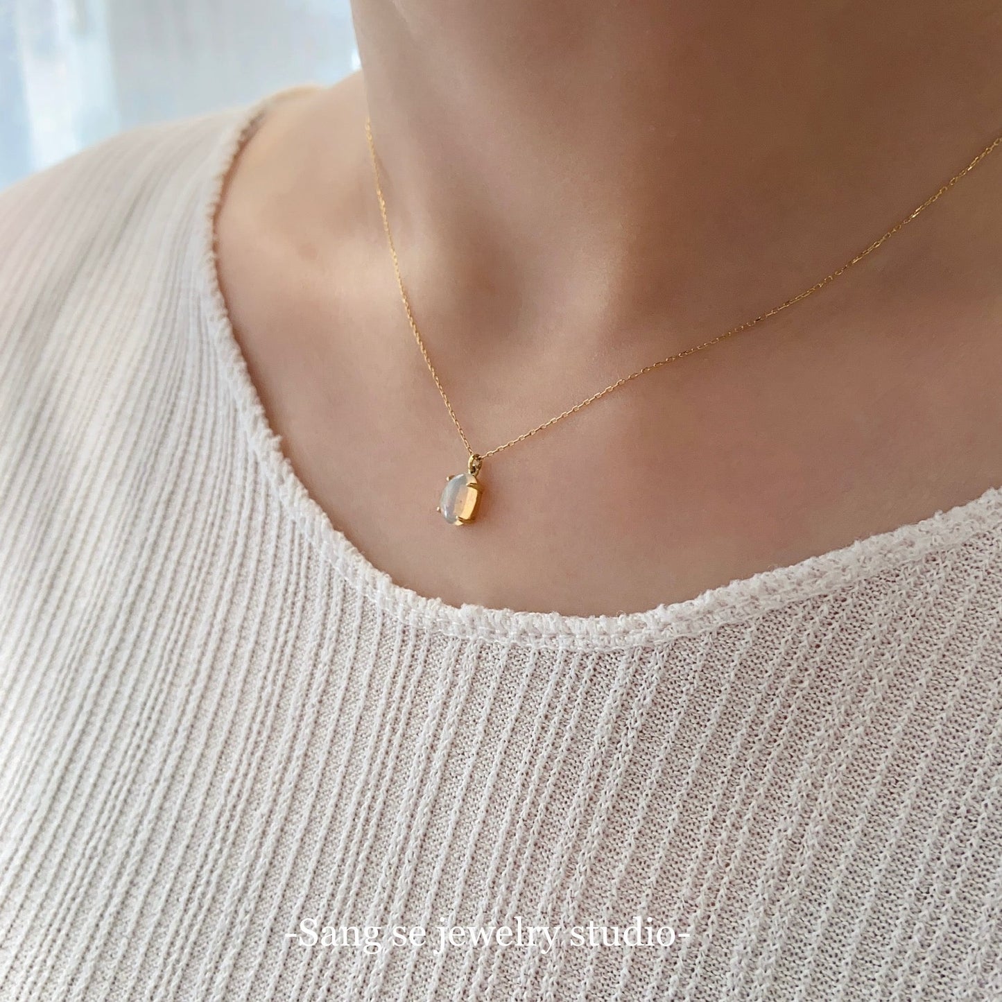 【𝒪𝓅𝒶𝓁 蛋白石墜鍊】松室貴金屬-珠寶設計工作室