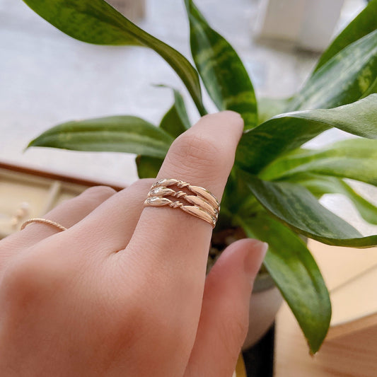 K金絲緞戒指-松室貴金屬-珠寶設計工作室