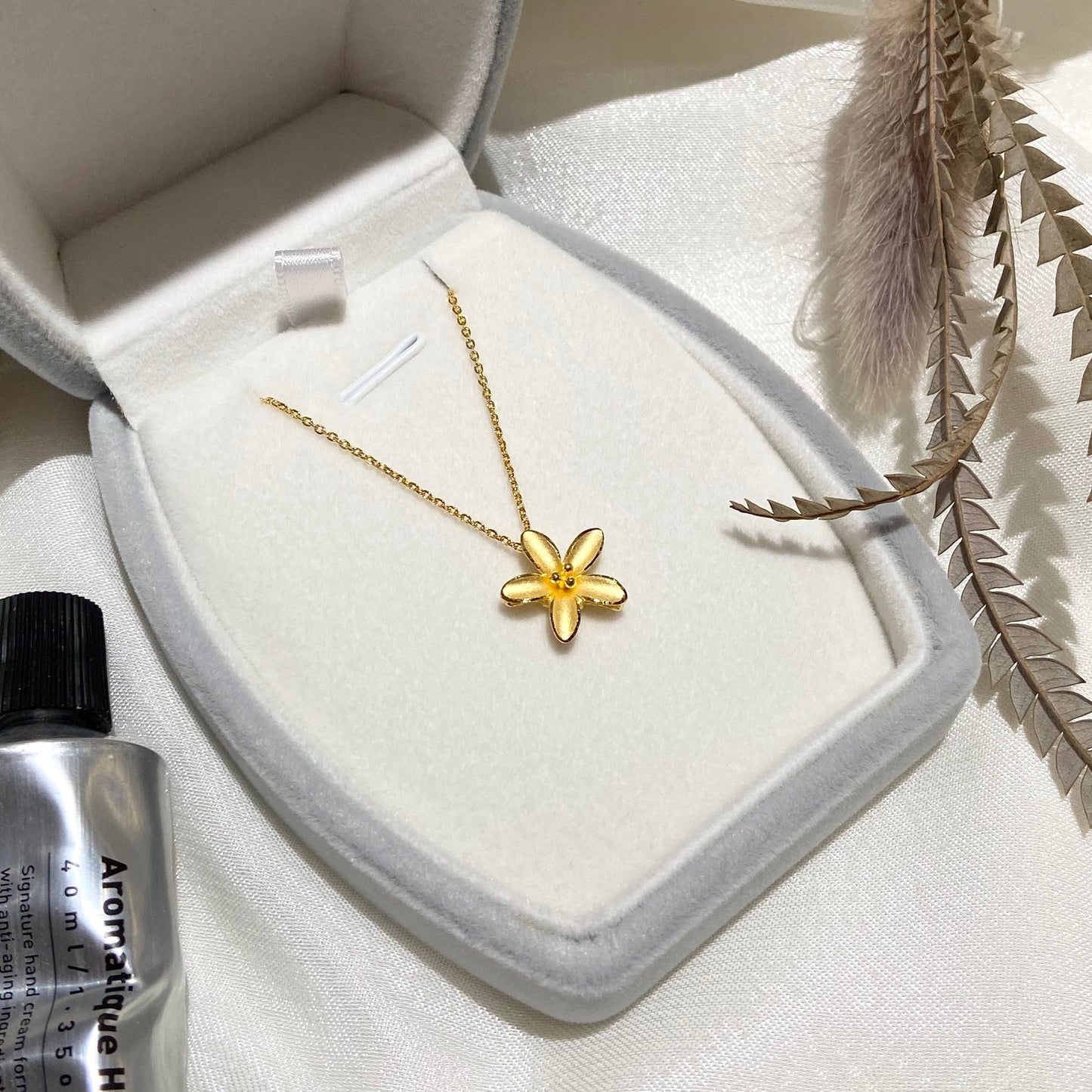 【黃金百合花墜鍊】松室貴金屬-珠寶設計工作室