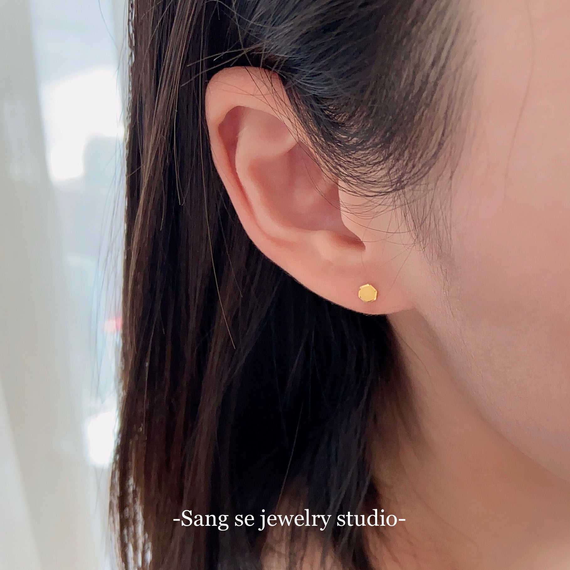 24k黃金耳環gold earrings