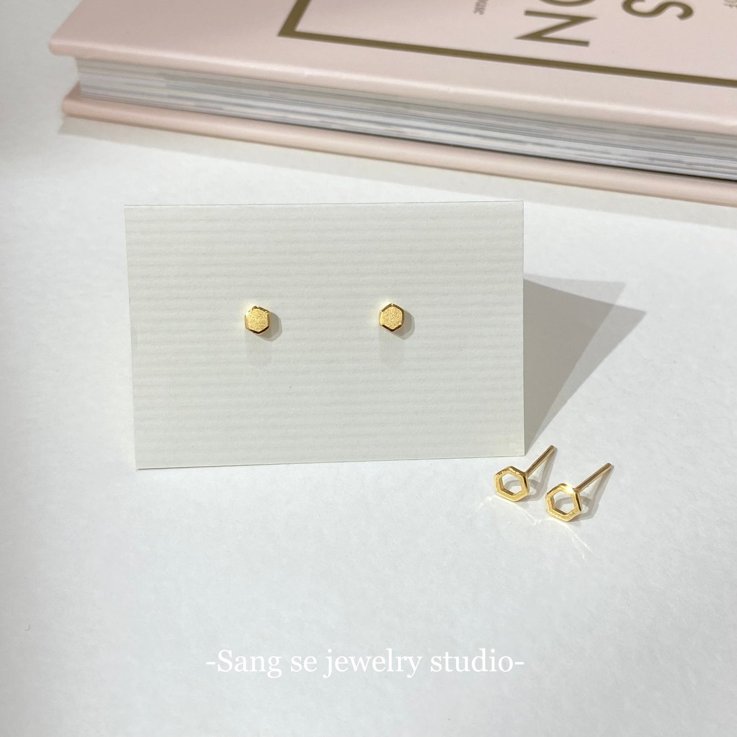 24k黃金耳環gold earrings